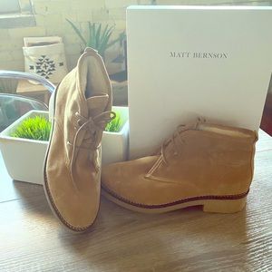 Matt Bernson Lace Up Booties w Faux Shearling